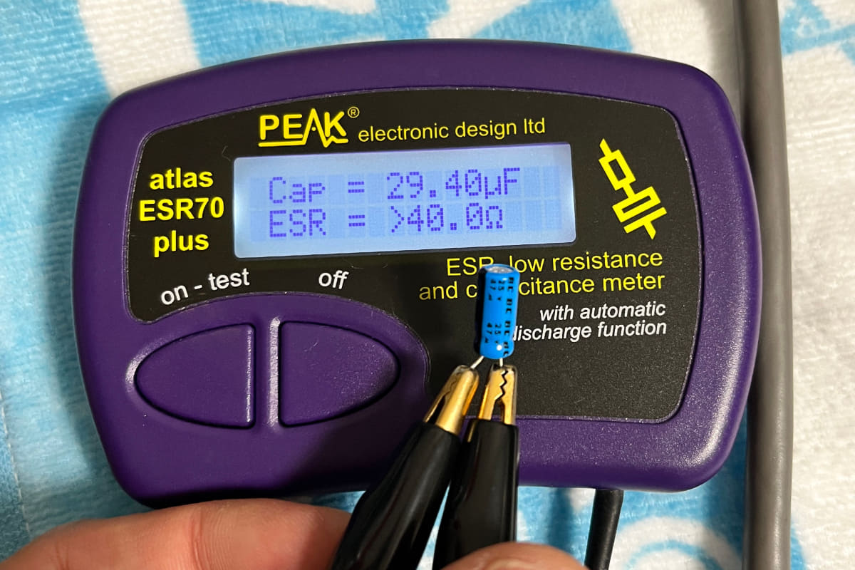 不良コンデンサ測定