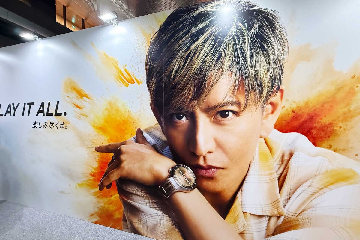 6日に都内で行なわれたメディア発表会にも、木村拓哉のパネルが登場