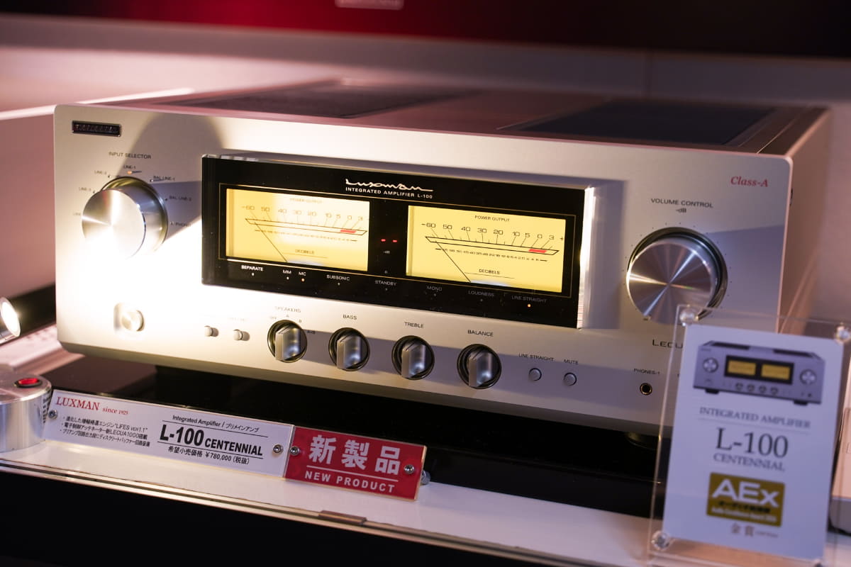 ラックスマンの創業100周年記念プリメインアンプ「L-100 CENTENNIAL」
