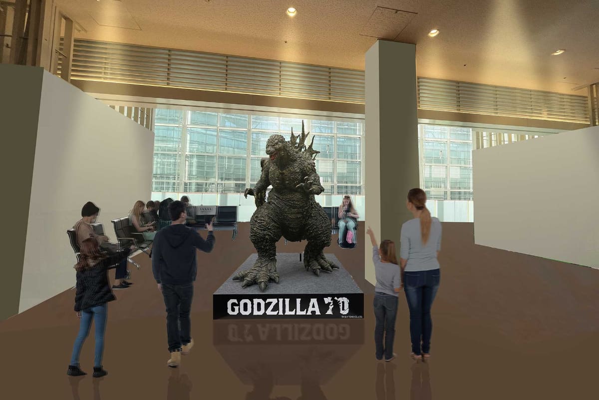 2階到着ロビー「ゴジラ­1.0」ゴジラ立像設置イメージ<br><span class="fnt-70">TM & (C) TOHO CO., LTD.</span>
