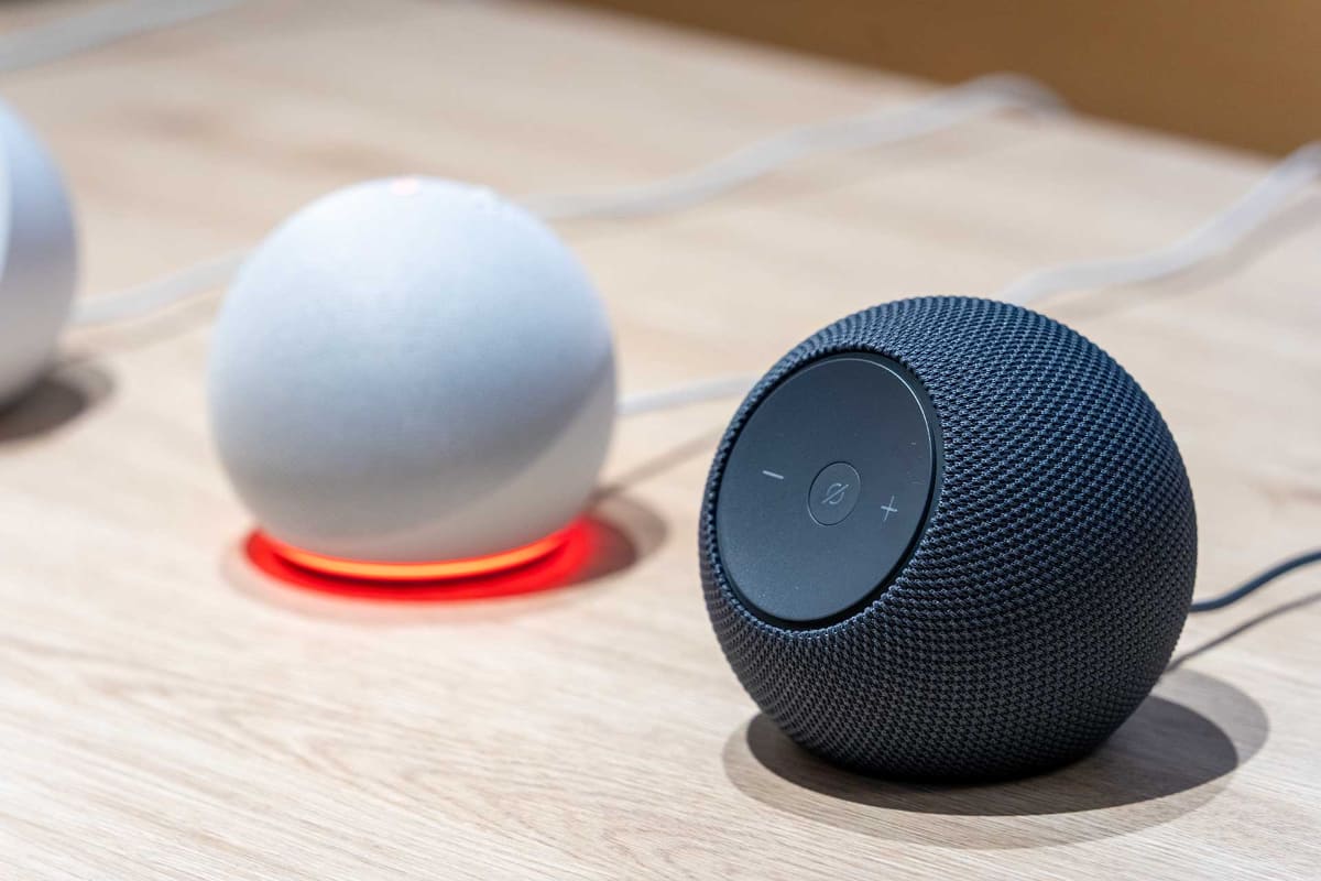 写真手前が「Echo Dot Max」