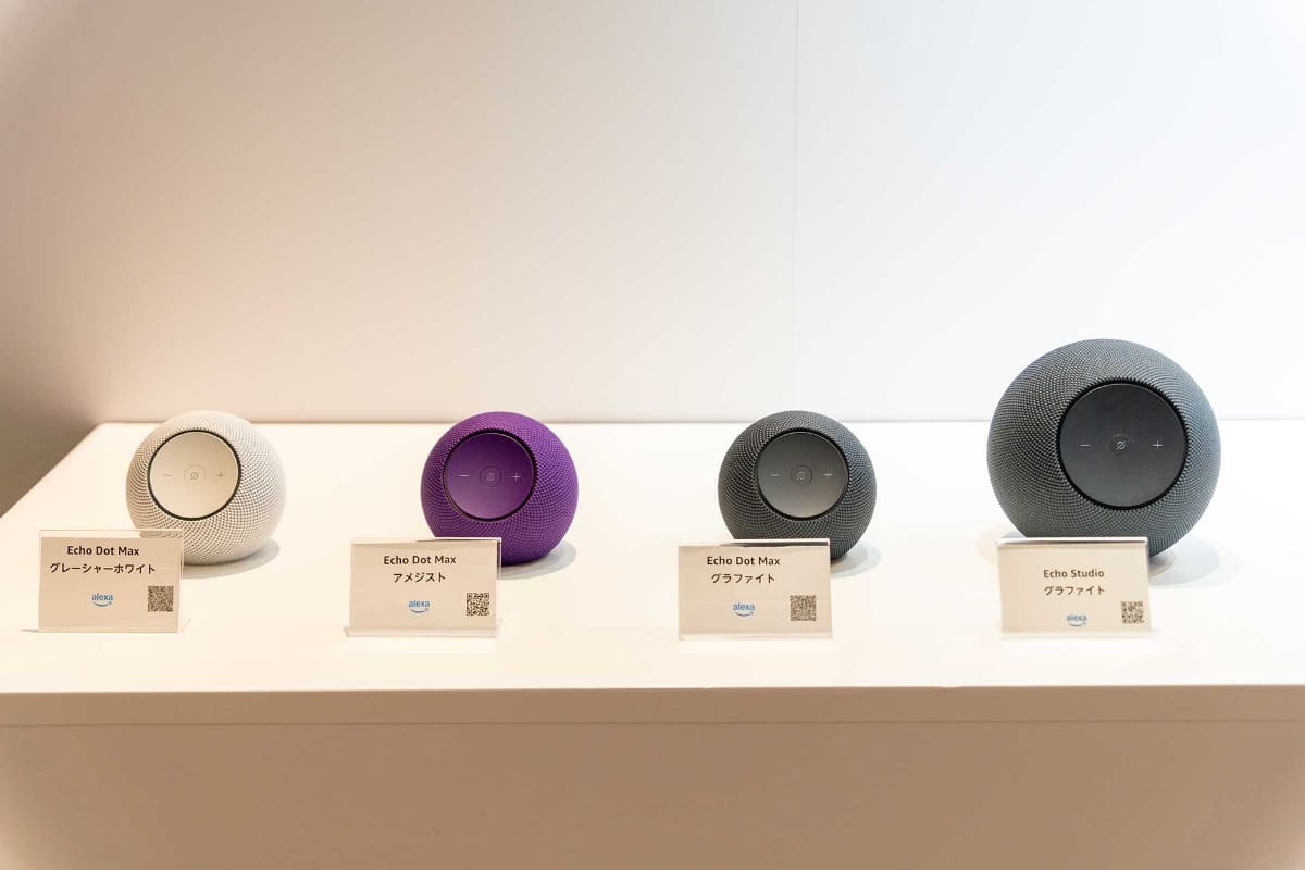 「Echo Dot Max」と「Echo Studio」
