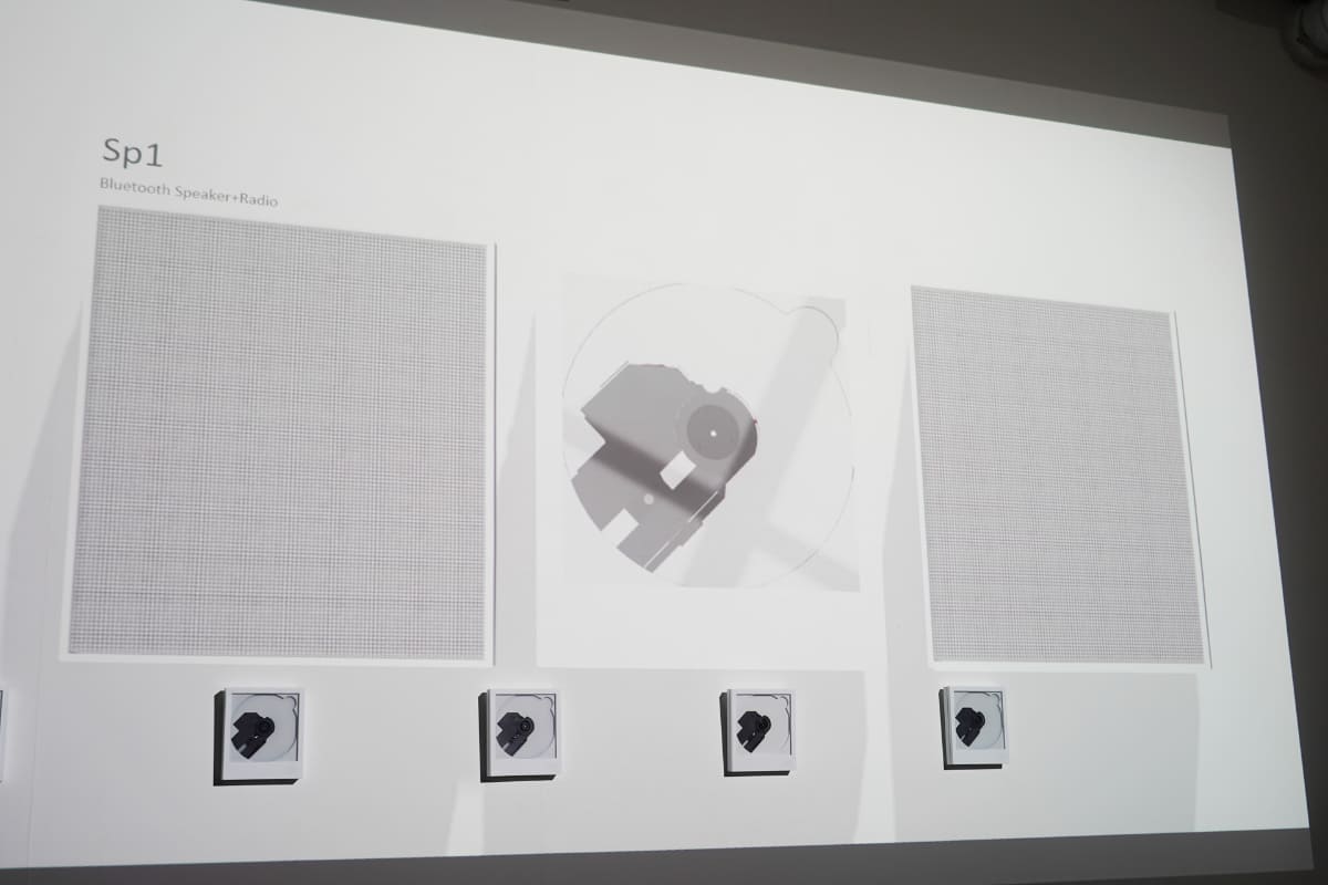 Cp1と共に、壁に掛けられるBluetoothスピーカーも今後開発予定。2台用意すれば、ステレオ再生可能