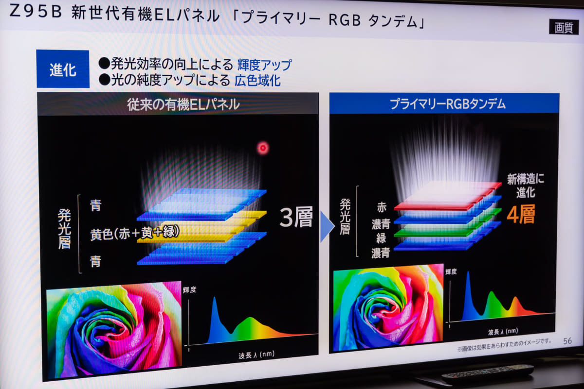 プライマリーRGBタンデムの構造を示したイメージモデル