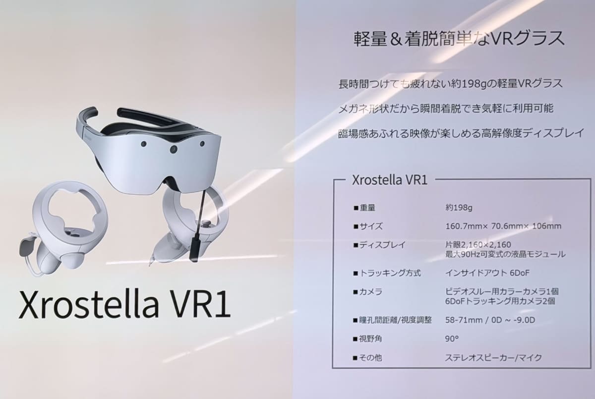 Xrostella VR1のブランド名とスペック