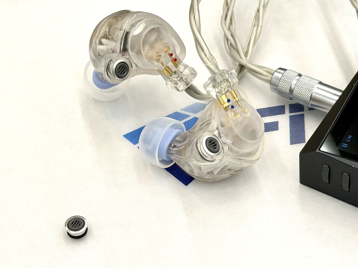 Dynamic Ear Company(DEC)製のフィルターを外したところ