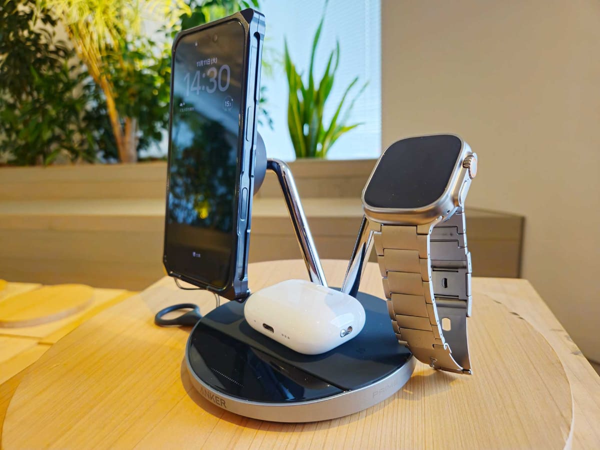 「Anker Prime Wireless Charging Station(3-in-1, MagGo, AirCool, Dock Stand)」