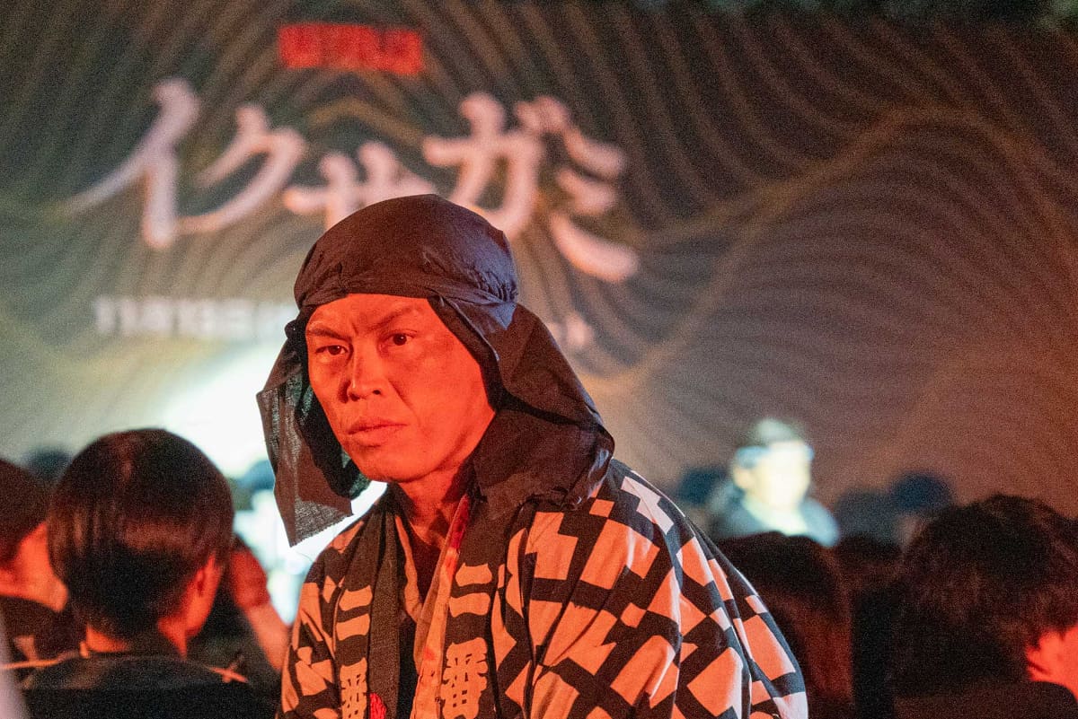 劇中さながらのアクションシーンでイベントがスタート