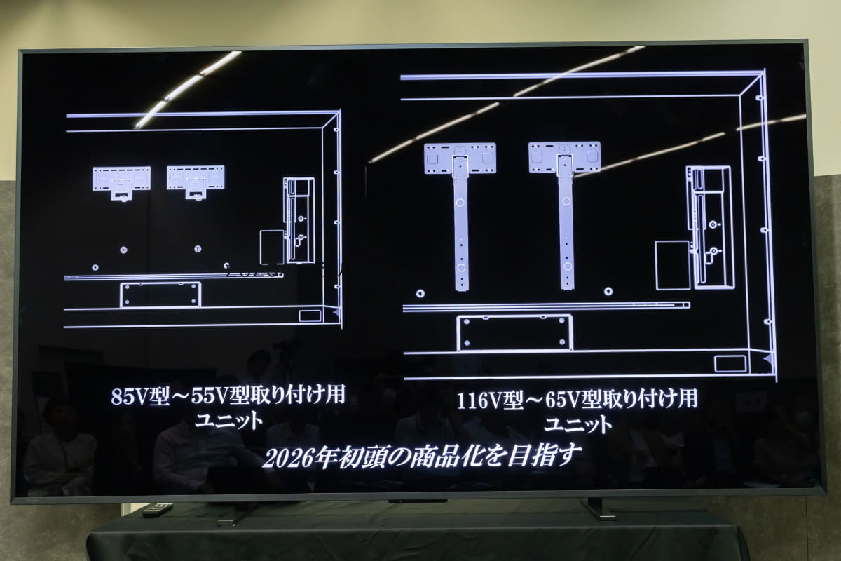 2タイプのユニットを開発中