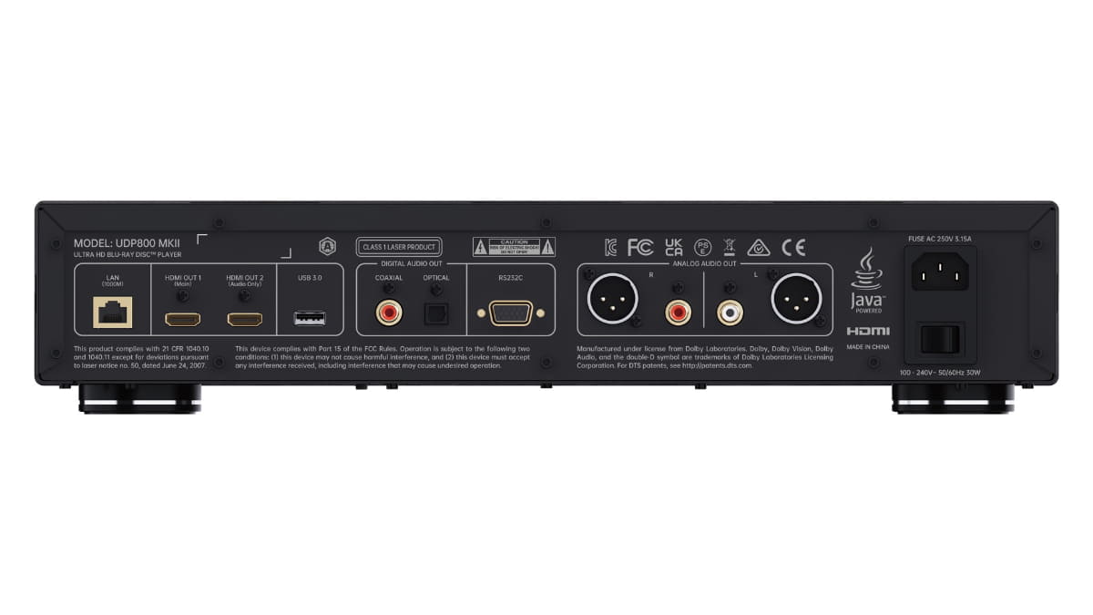 UDP800 MKIIの背面