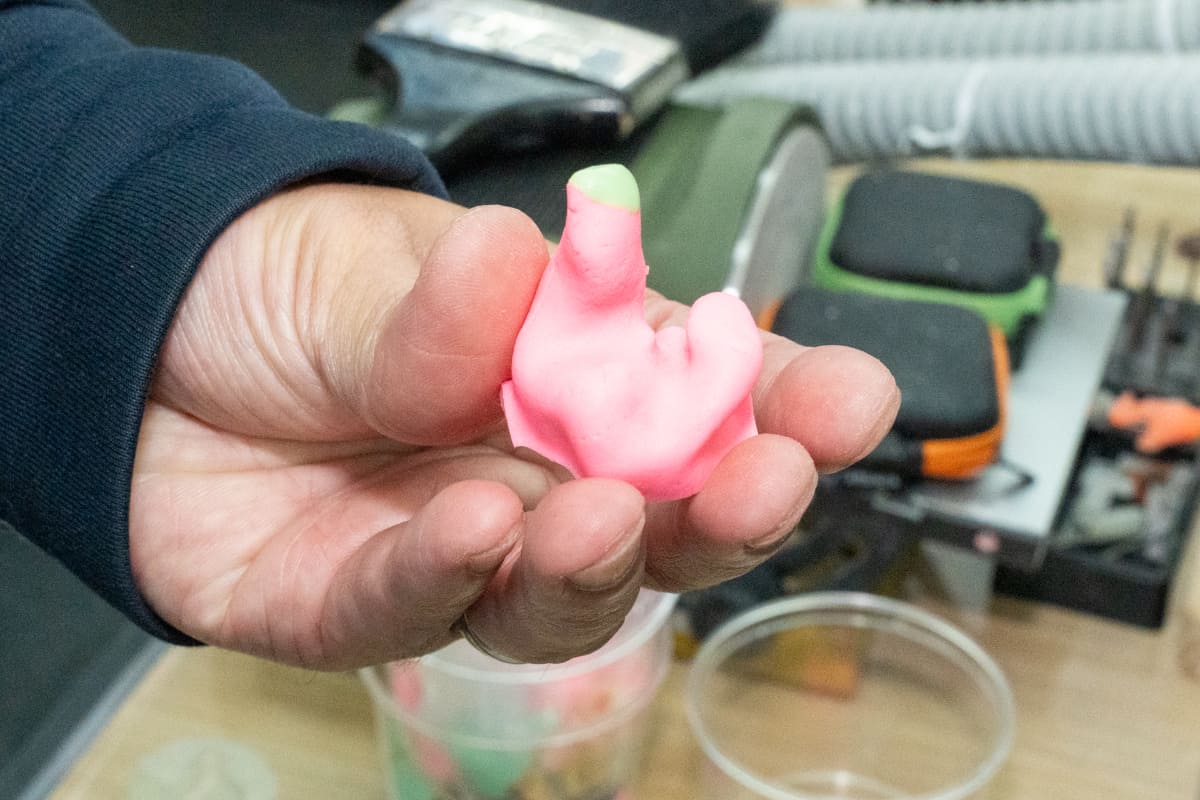 インプレッションで制作された耳型