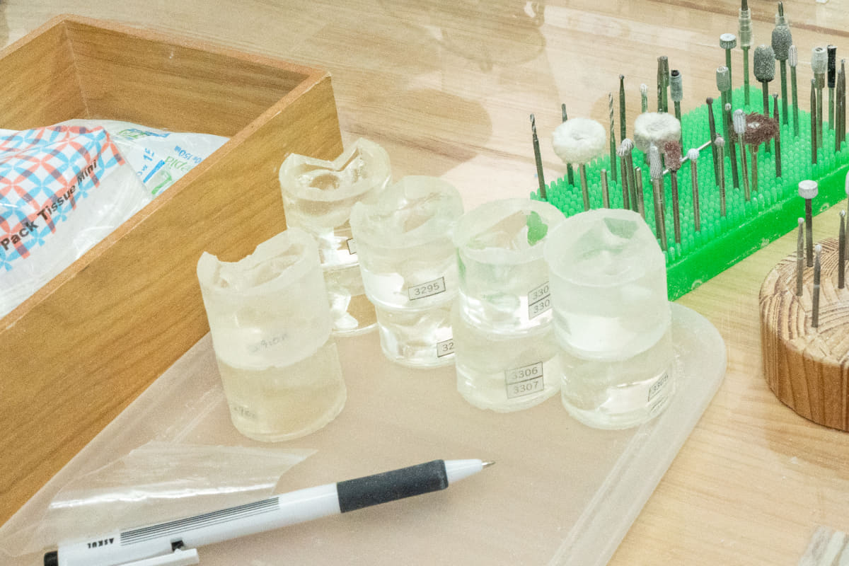 インプレッションの型から作られた耳の穴の方の型。6,000円で買えるそう