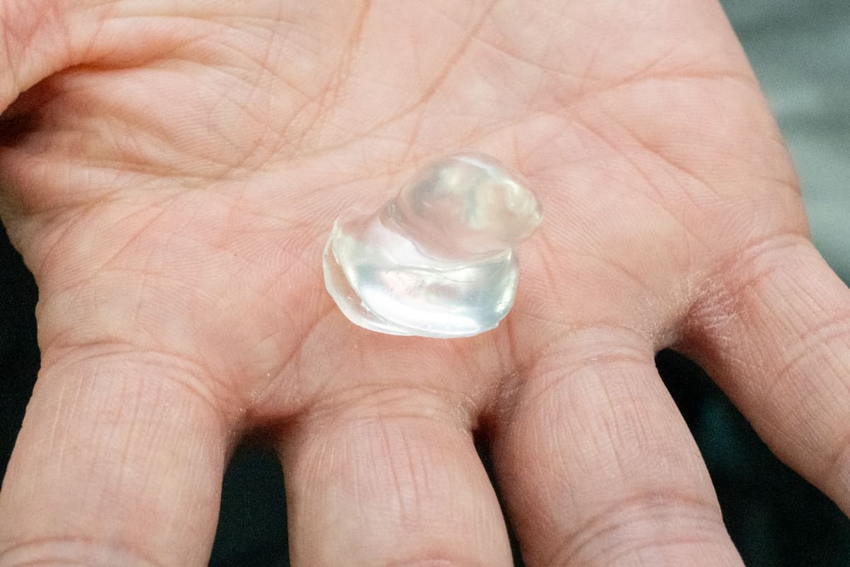 工業用寒天の型を使って、eA-Rの原型を作る