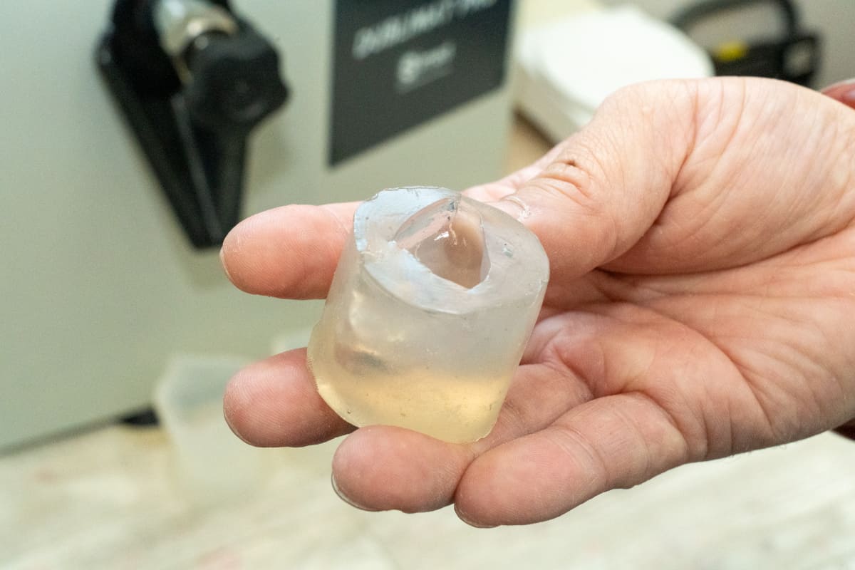 工業用寒天で作られた型