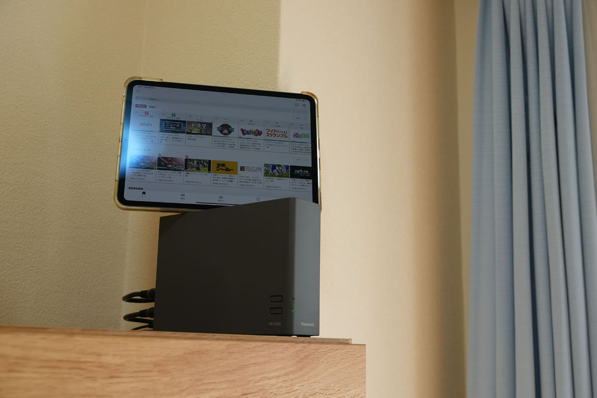 テレビアンテナ線さえ接続できれば、家中どこに置いてもいいのは自由度が高い