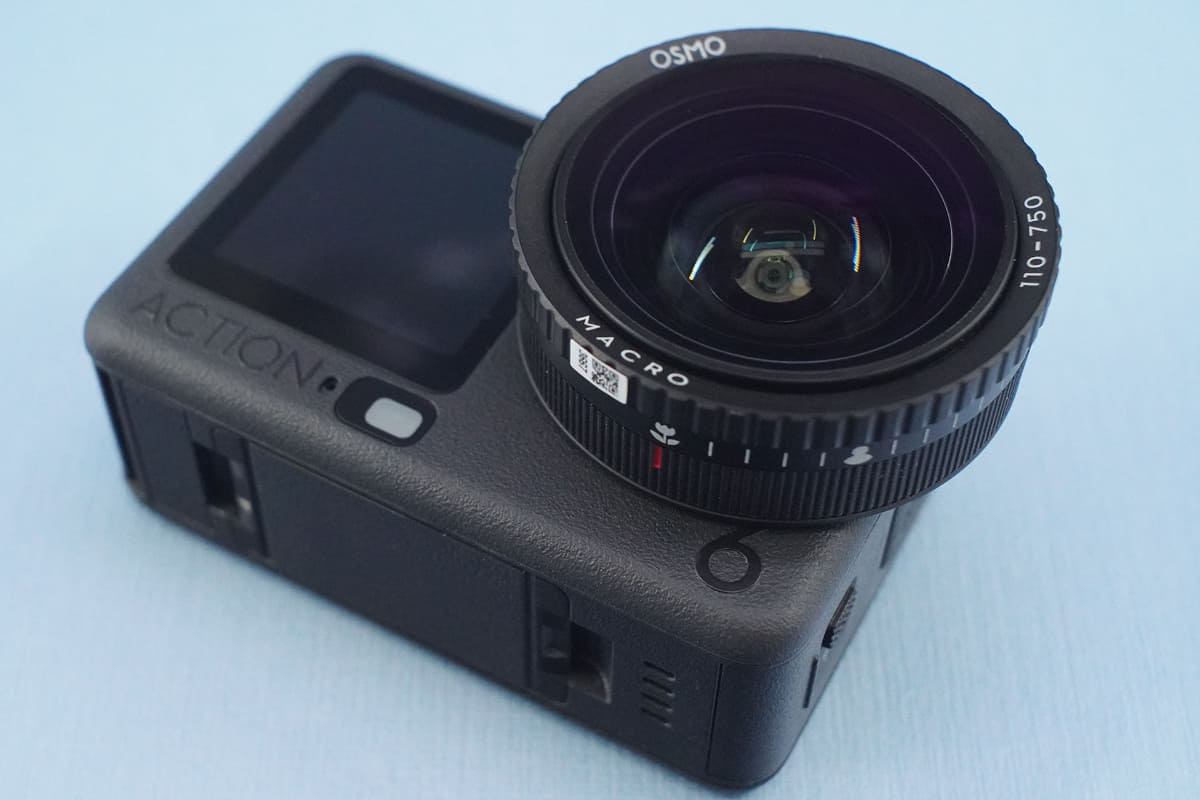 マクロレンズを装着したところ