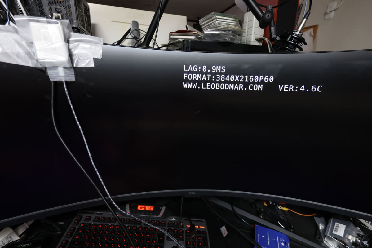 リフレッシュレート60Hzでは入力遅延は約0.9ms。結構早いレベル