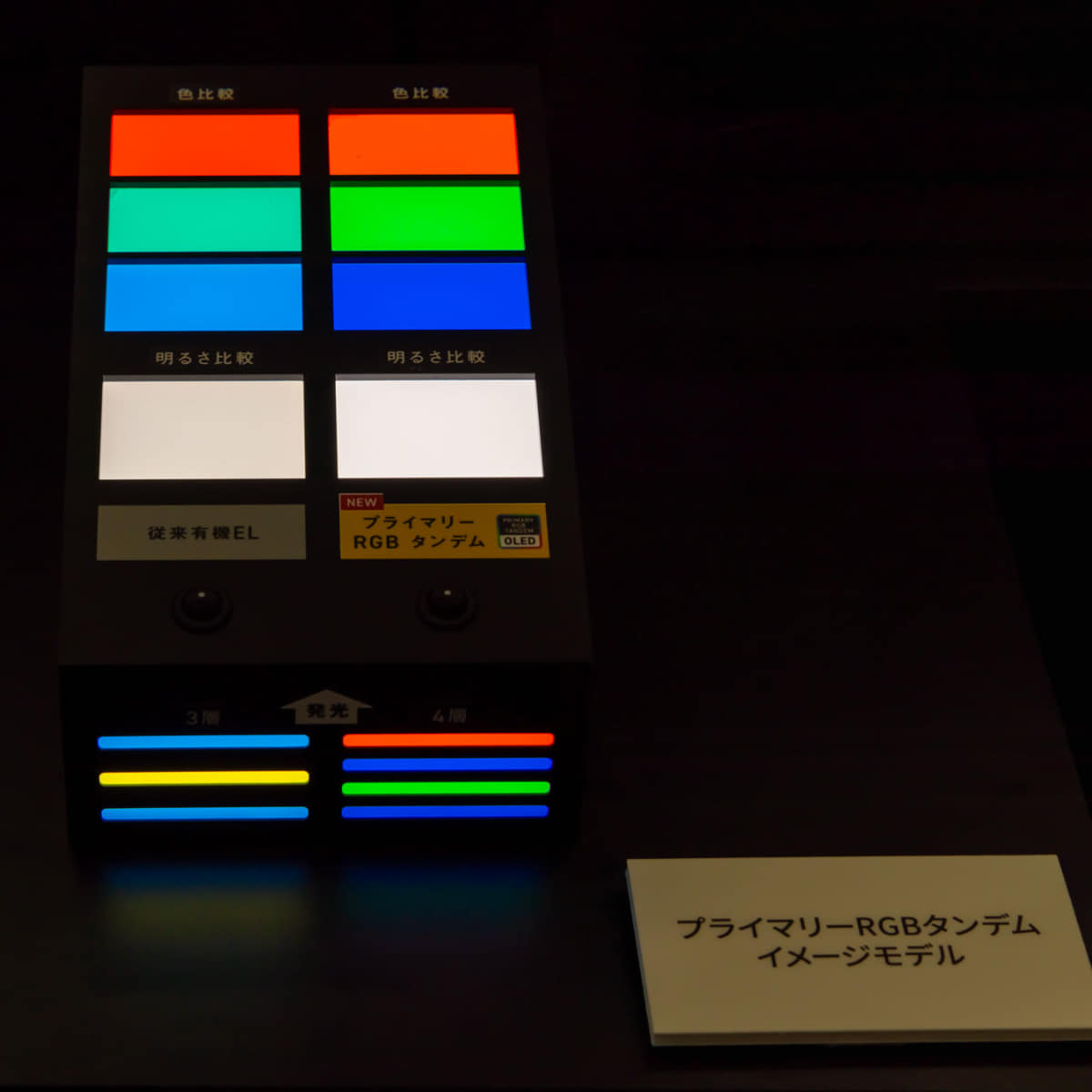 プライマリーRGBタンデムの構造を示したイメージモデル