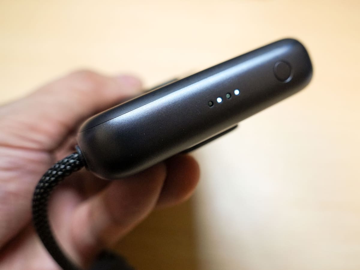 バッテリー残量もLEDで表示