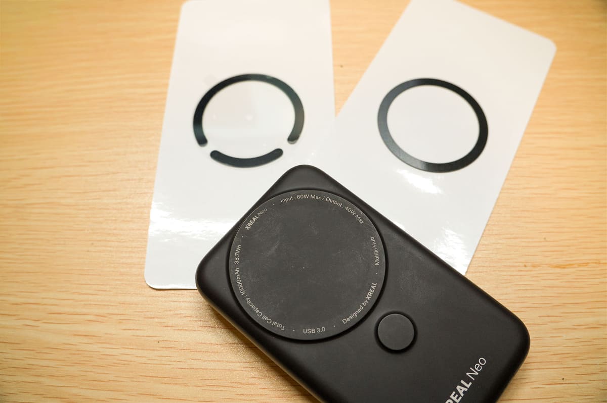 MagSafe非対応の機器にXREAL Neoを止めるためのリングアダプター