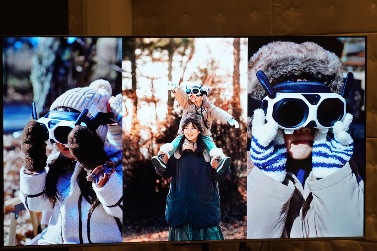 お父さんがドローンを目視しつつ操縦し、その映像を子供にゴーグルで楽しませるという提案も