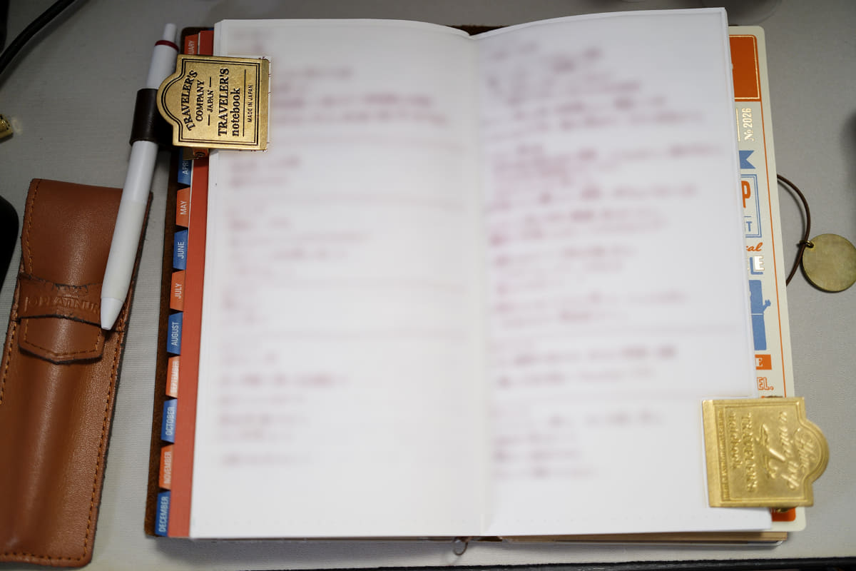 雑記に使っているリフィル　ぼかしているので何もわからんけど