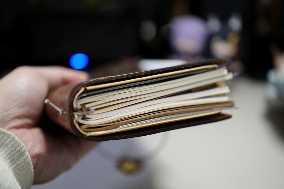 そこそこの厚み。バッグを圧迫するぜ