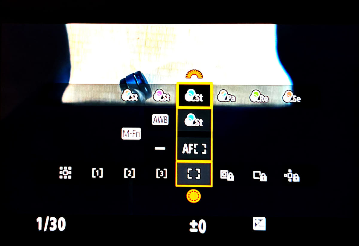 カラーフィルター選択用UI