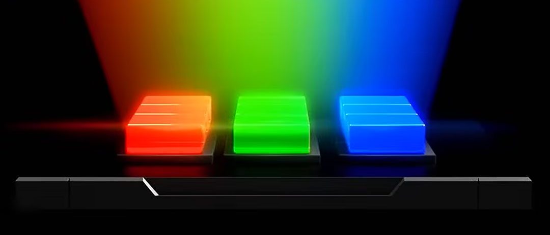 従来のRGBミニLEDチップ