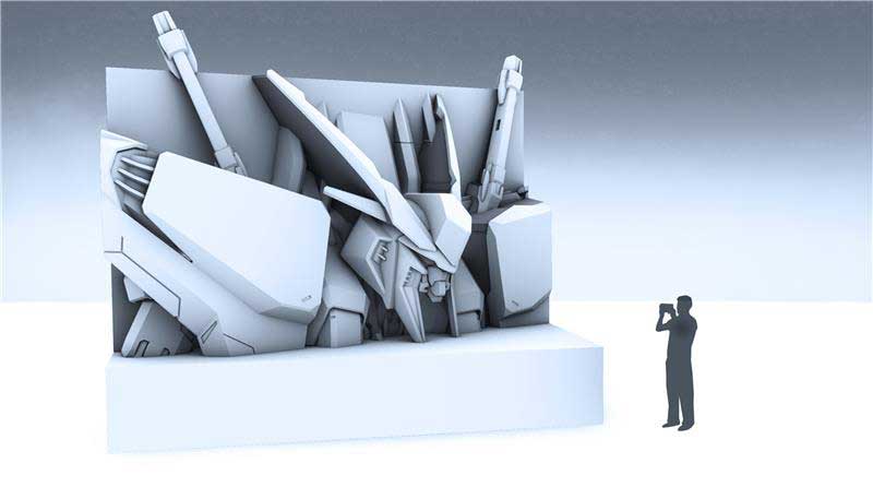 Ξ(クスィ―)ガンダム雪像<br><span class="fnt-70">(C)創通・サンライズ</span>