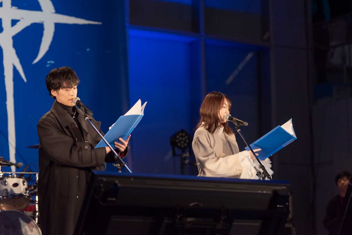 生アフレコも披露された<br><span class="fnt-70">(C)創通・サンライズ</span>