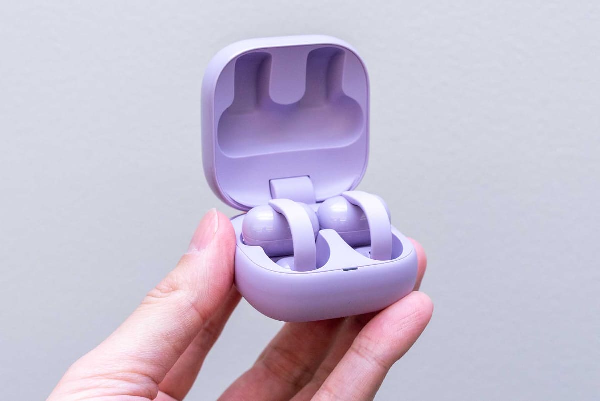 「LinkBuds Clip」(ラベンダー)