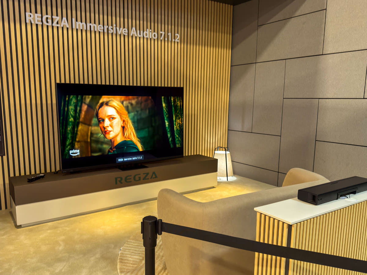 REGZA Immersive Audio 7.1.2。簡易なサウンドバー1つでリアの音体験を改善