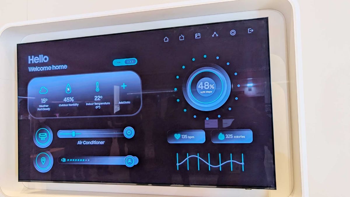 AOD有機ELパネルの展示