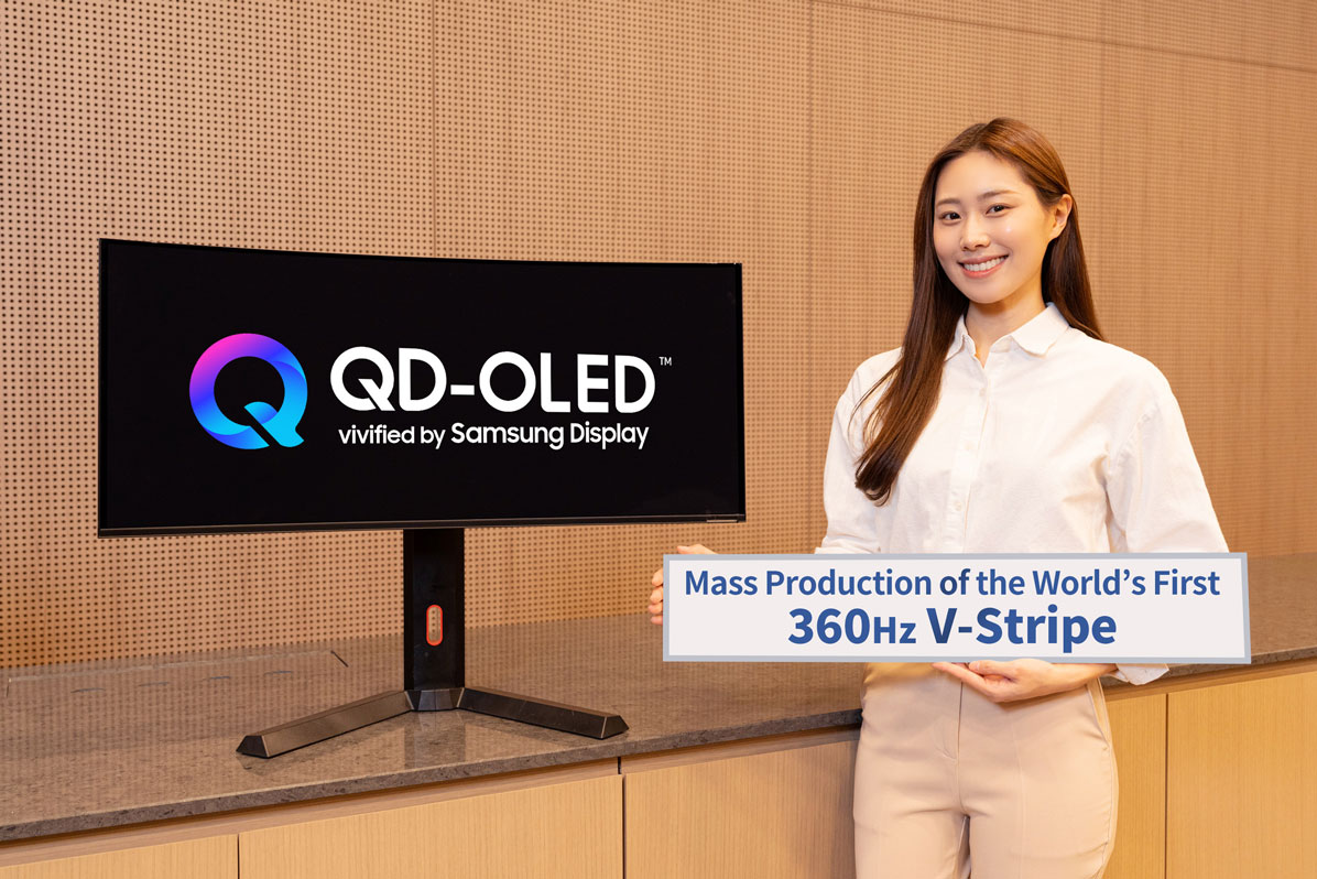 サムスンディスプレイは、新サブピクセル構造を採用したゲーム用QD-OLEDパネルを発表した
