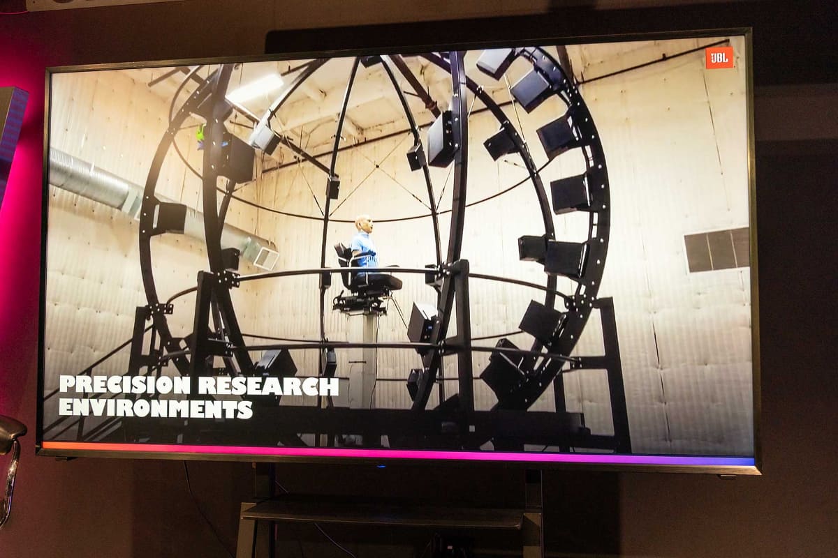 JBL Quantum 空間サウンドの制作に活用された「ハイペリオン」。総出力は2万Wを誇る