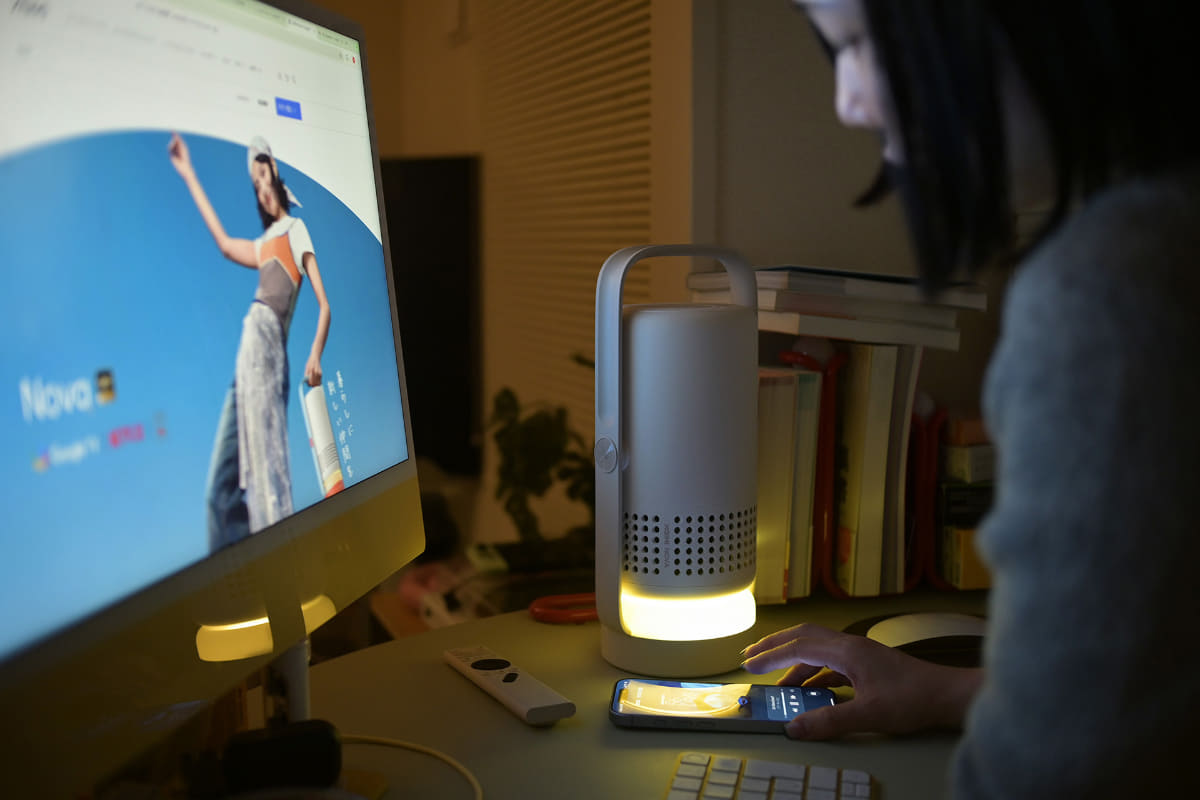 プロジェクター内蔵のスピーカーなのに、あれ？思っていた以上に、“使えるサウンド”で驚き