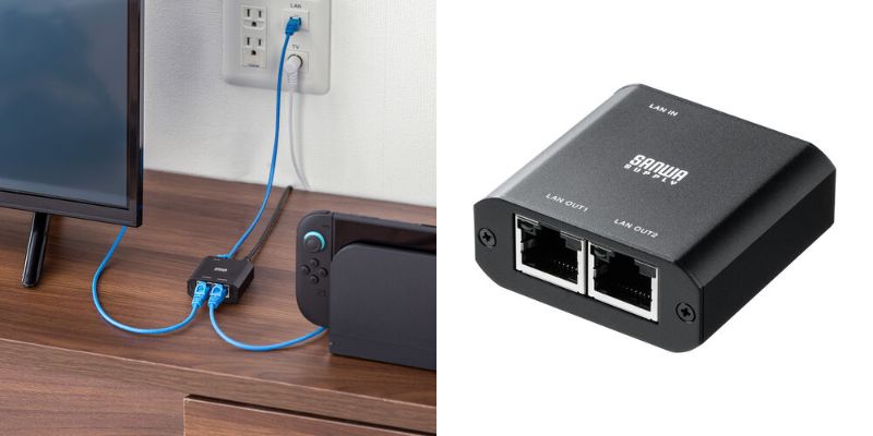 超小型スイッチングハブ「500-SWH012」
