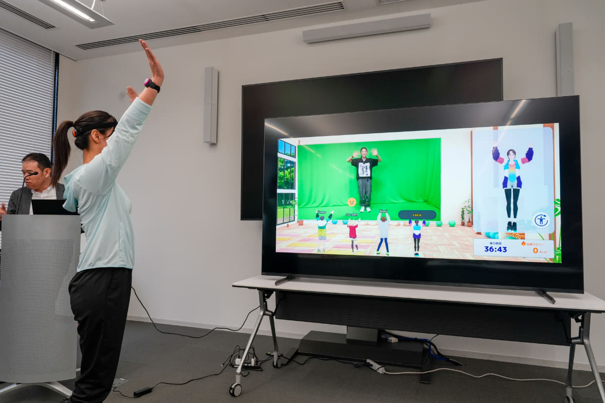 レッスンのルームに入ったところ