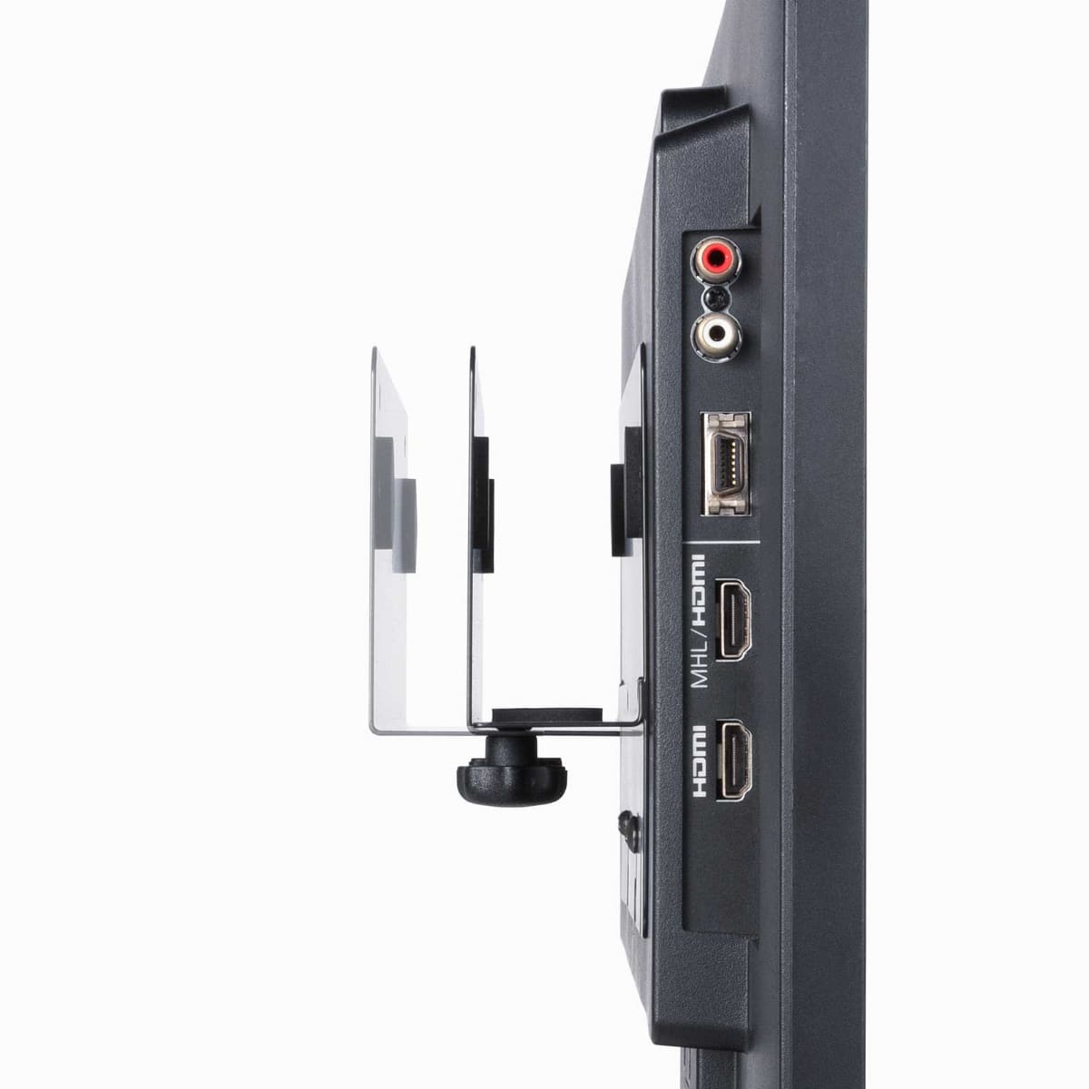 機器に合わせて幅を調整可能。ホルダー、または棚として利用できる