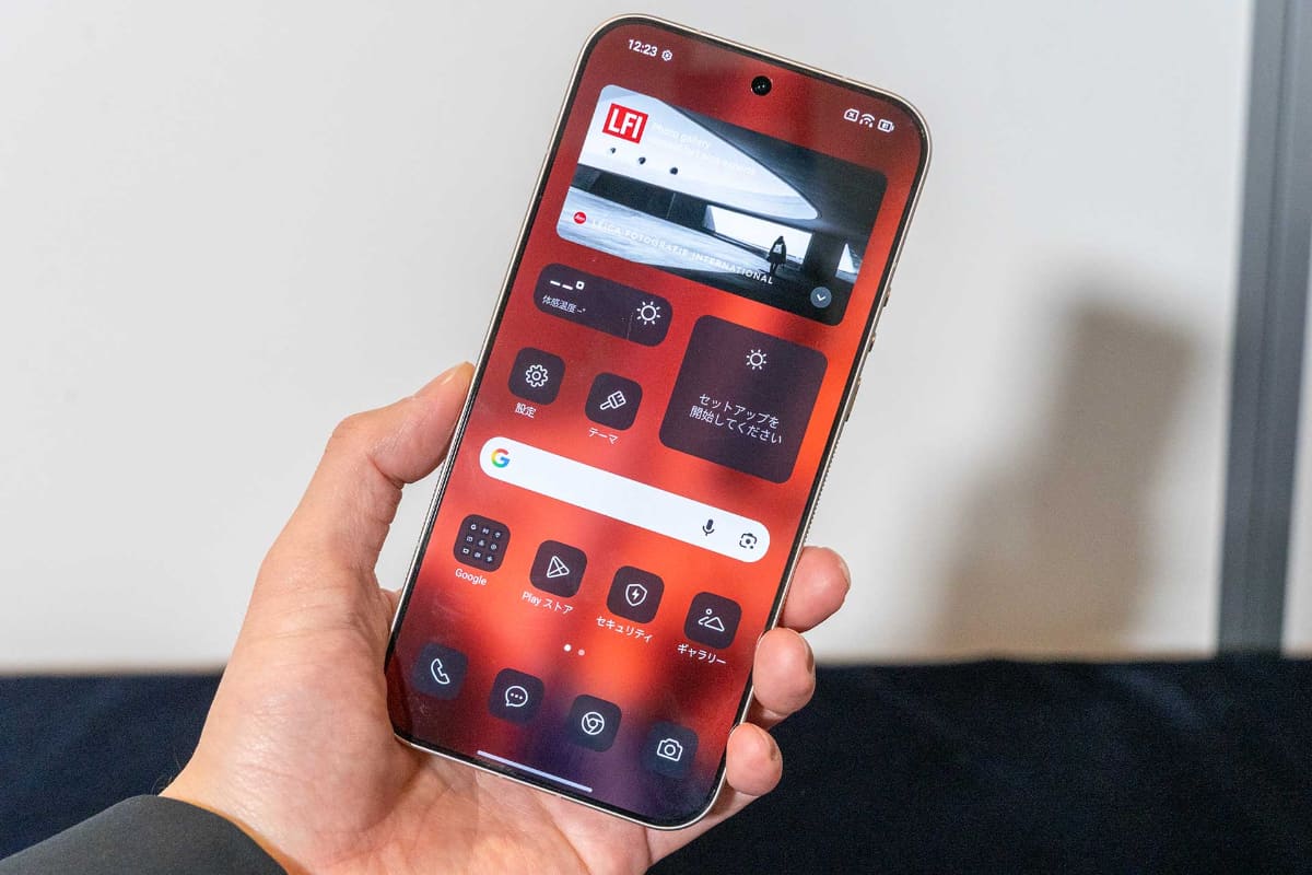 「Leica Leitzphone powered by Xiaomi」のホーム画面