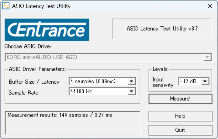 4 Samples/44.1kHzの結果