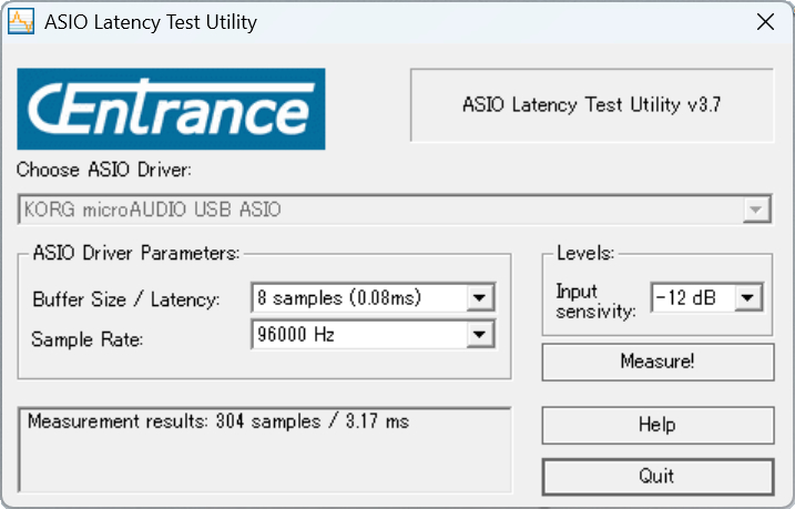 8 Samples/96kHzの結果