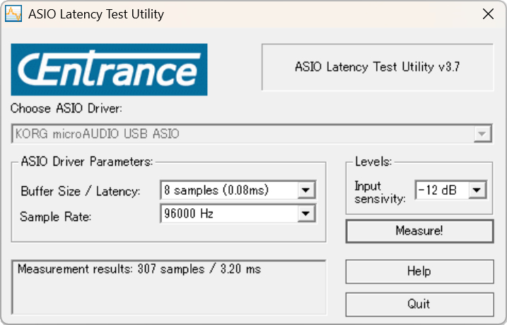 8 Samples/96kHzの結果