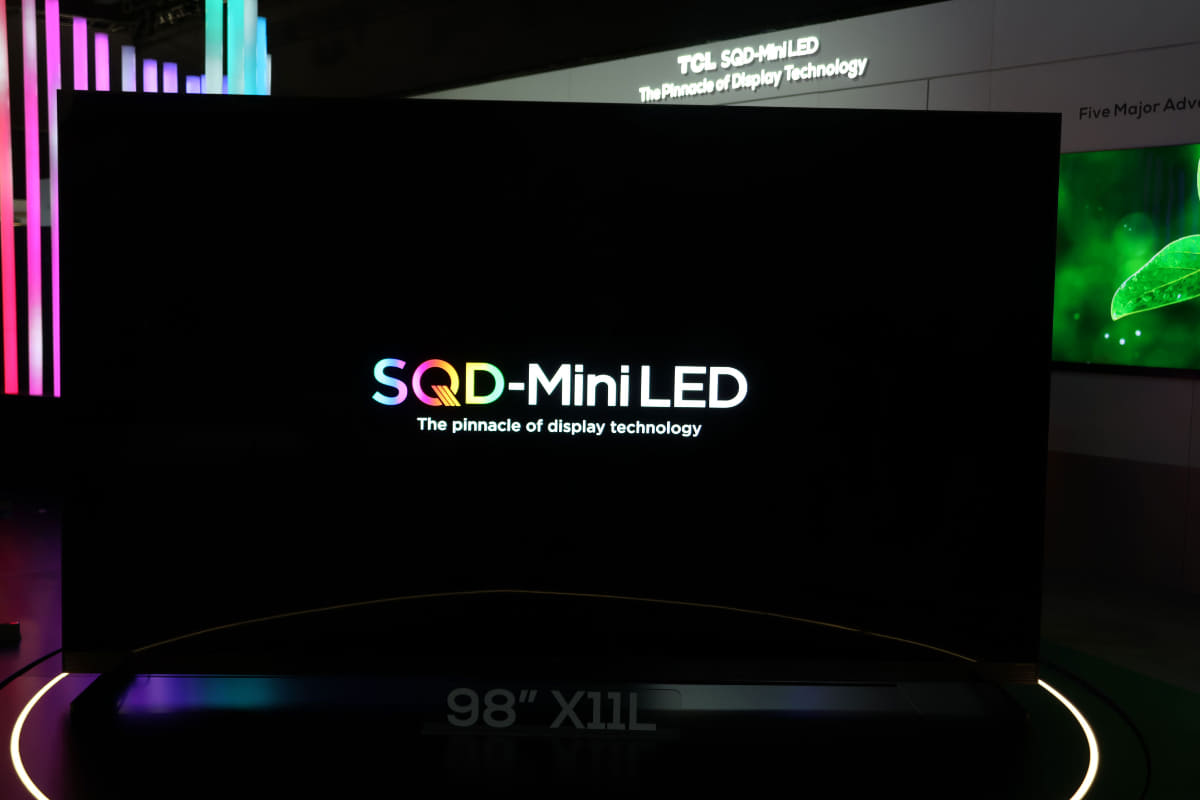 量子ドットを超えた量子ドット技術がTCLの「スーパー量子ドット」(SQD:Super Quantum Dot)技術だというアピール