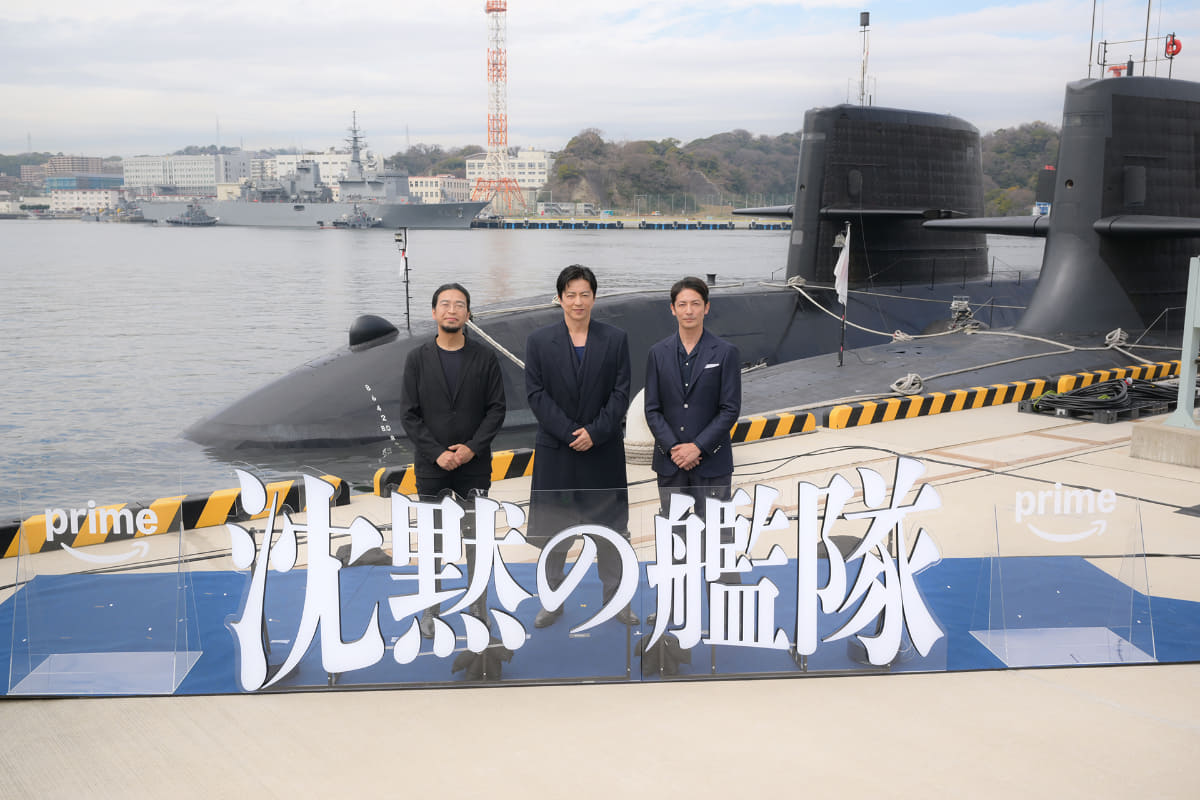 左から吉野耕平監督、大沢たかお、玉木宏
