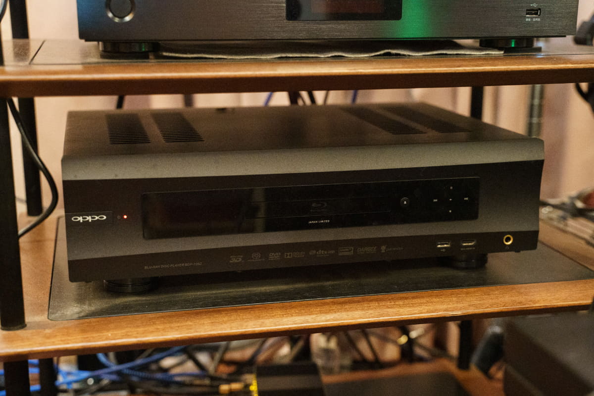 筆者宅のOPPO「BDP-105D JAPAN LIMITED」