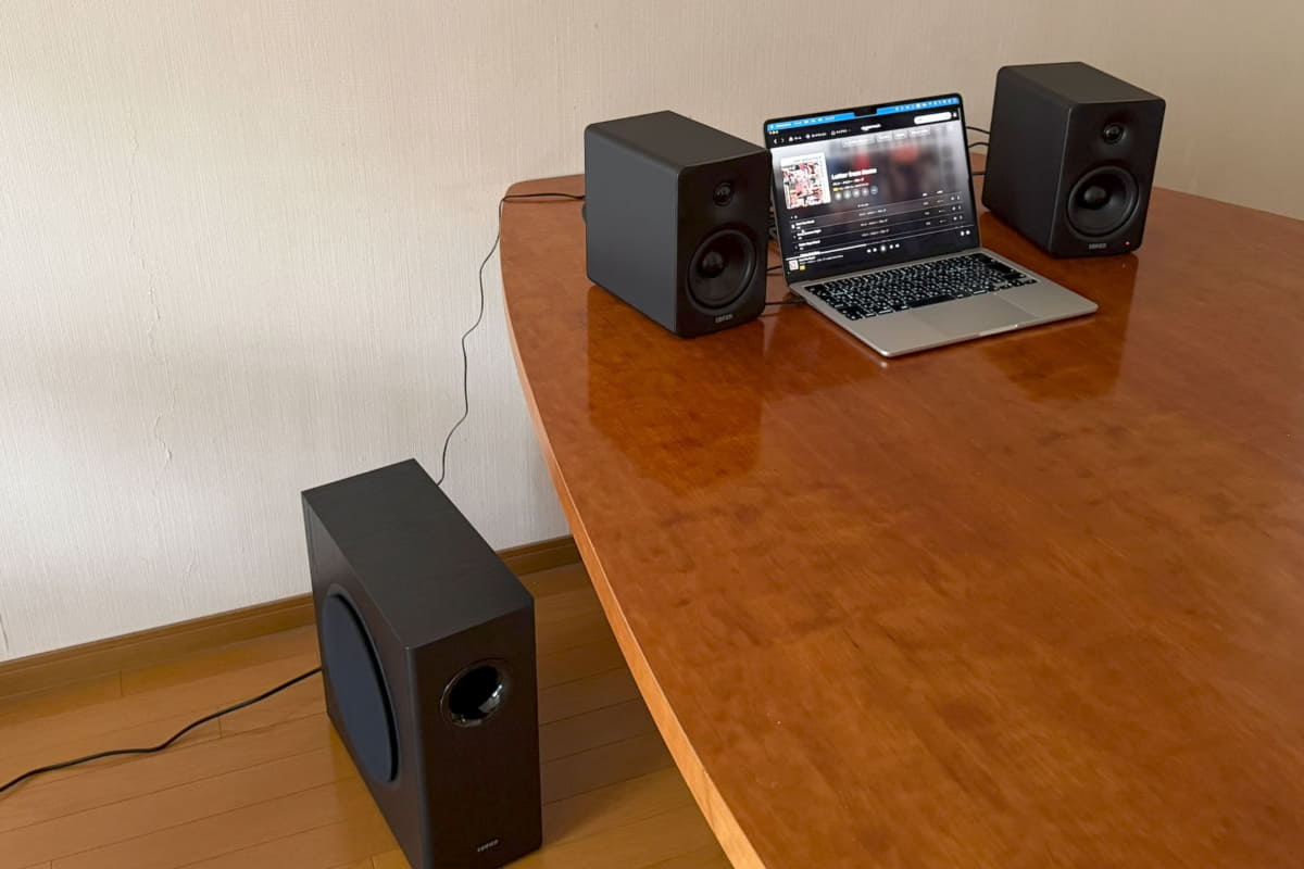 パワードサブウーファーT5sを接続