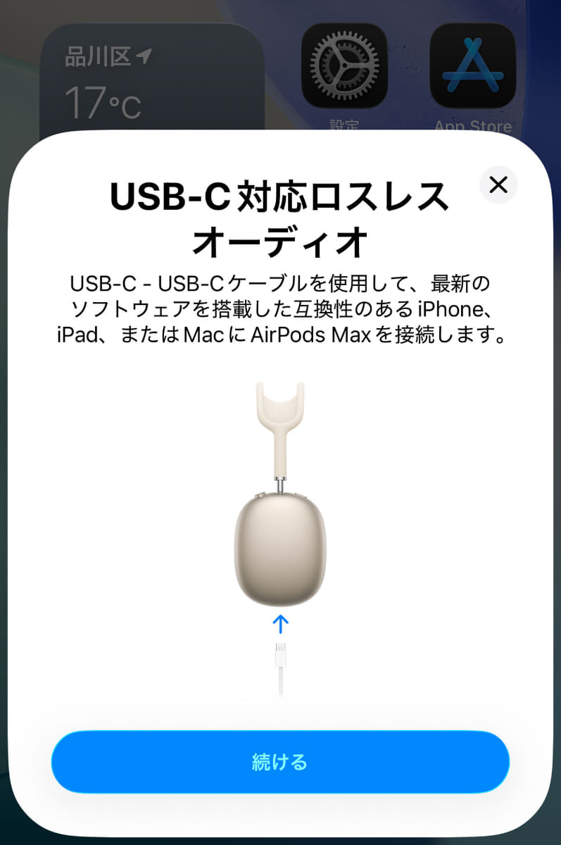 USB Type-Cケーブルで接続した場合ロスレス接続になる