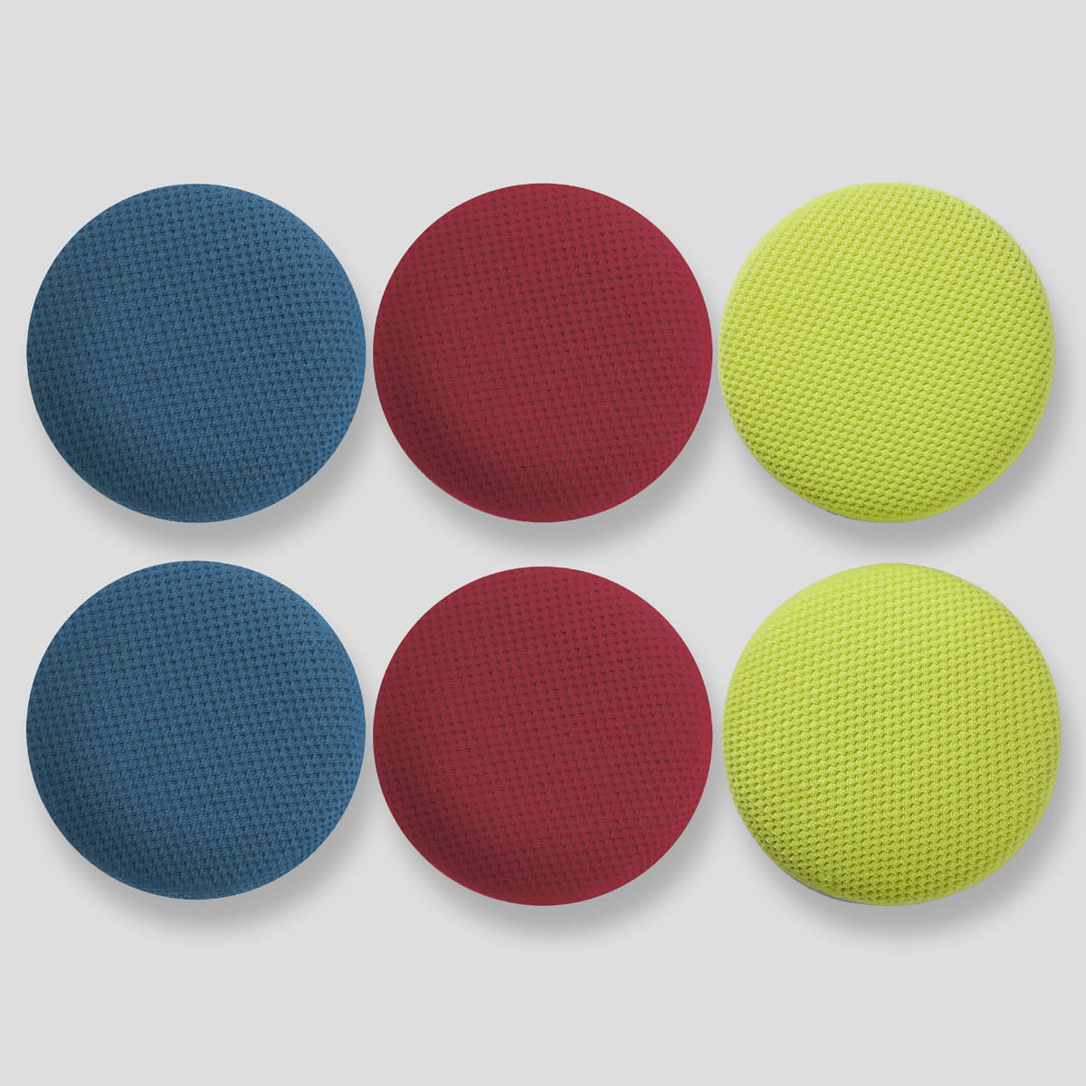 Hp1 交換用イヤーパッド(ターコイズブルー/カーマインレッド/ライムイエロー)